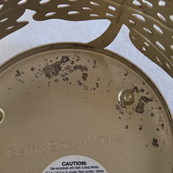 Bath & Body Works 4 Gold Palm Tropical Leaves Holder - Picture 10 of 15